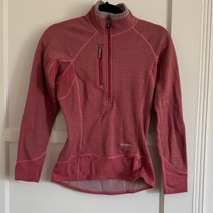 Patagonia XS polartec Quarter-Zip Pullover pink